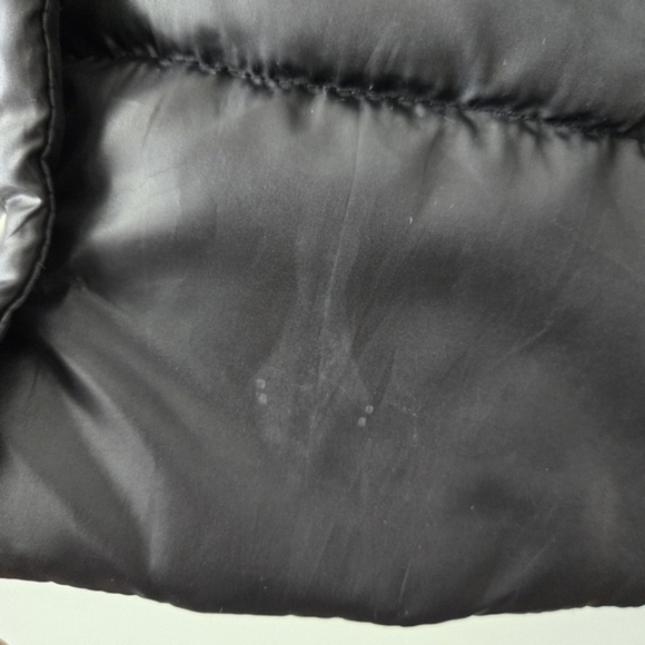 Mossimo Women's Long Black Hooded Puffer‎ Coat Small - Picture 8 of 16